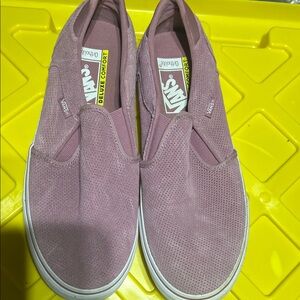 Vans Women's Mauve Slip-On Sneakers